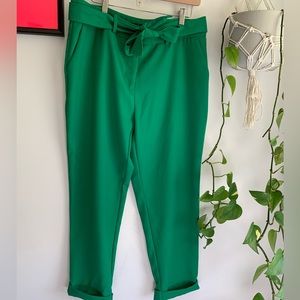 2 for $30 - 💚 Kelly Green Paperbag Waist Pants 📝 By Jules and Leopold